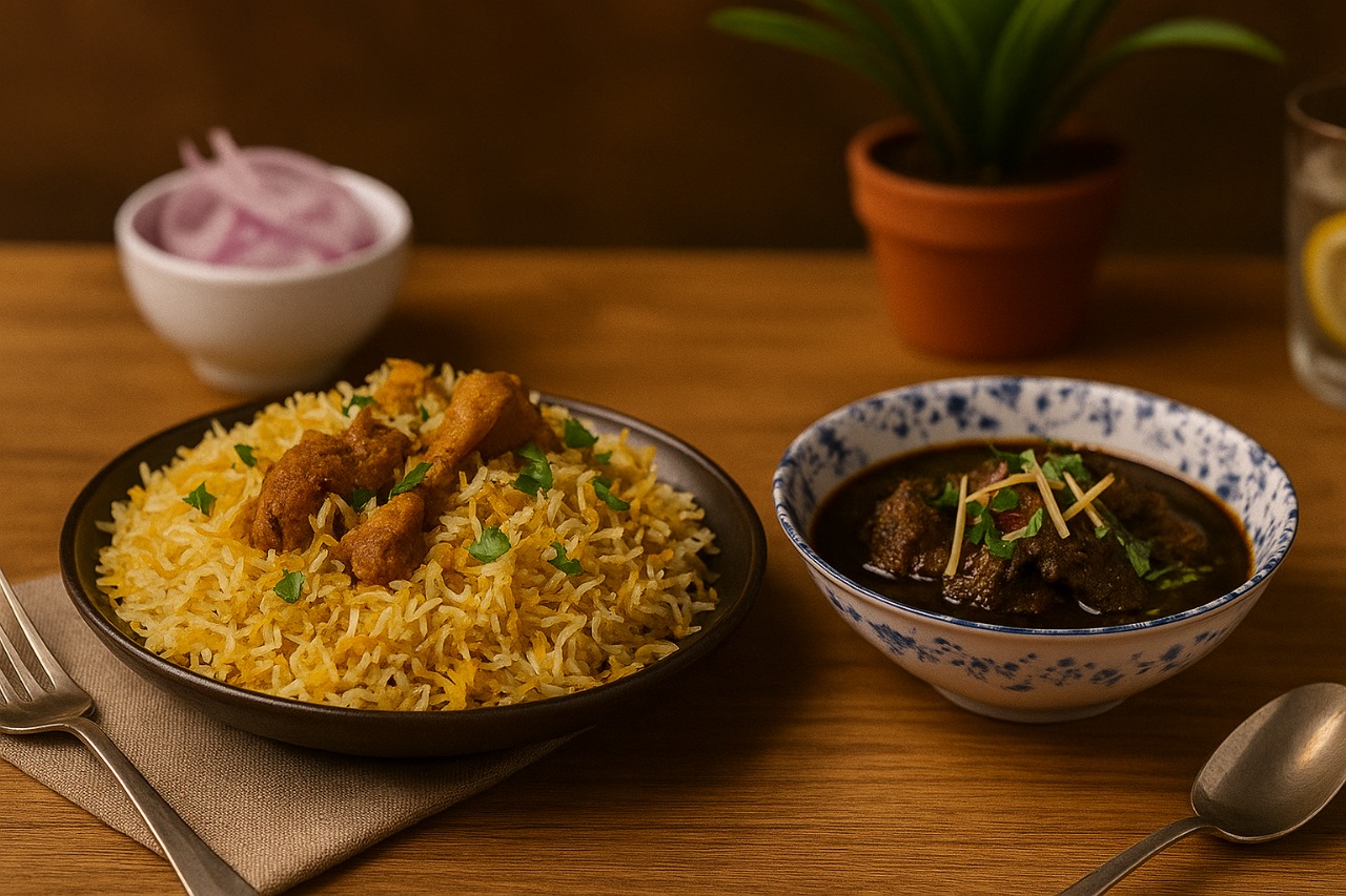 Mutton Biryani Palak / Qorma